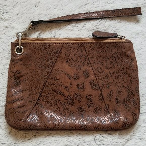 Charlotte Russe Handbags - Charlotte Russe wristlet brown black